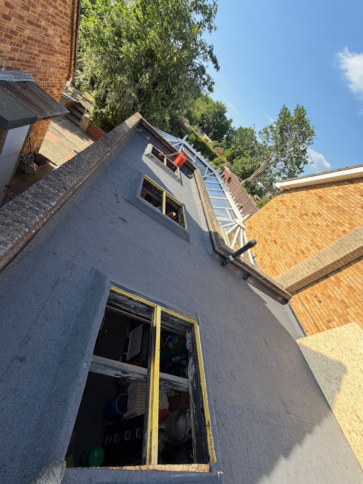 Roof light installation on new pitched roof